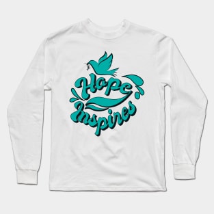 'Hope Inspires' Food and Water Relief Shirt Long Sleeve T-Shirt